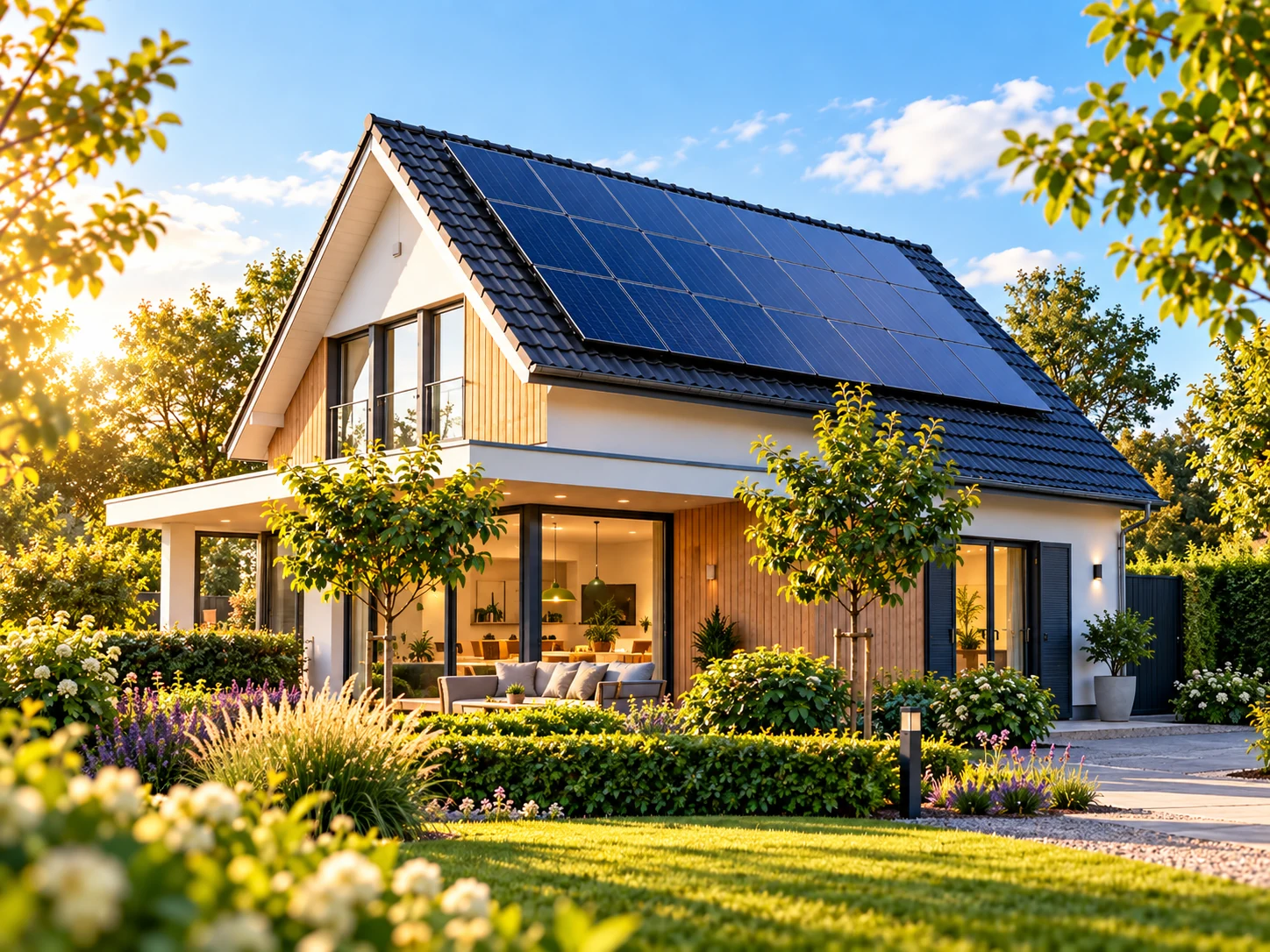 Vrijstaande woning met zonnepanelen